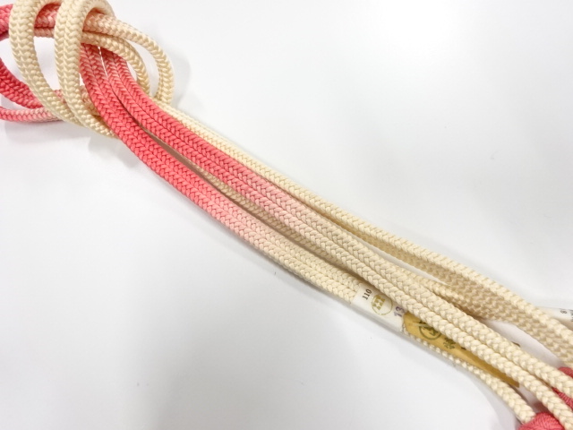 未使用品　正絹　撚り房　手組帯締め